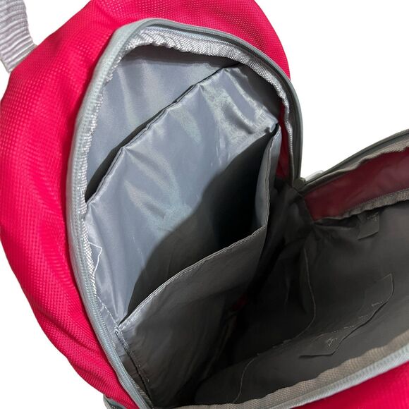 PUMA Deck Pink Light Grey Laptop Tablet Backpack With Multiple Compartments - Picture 9 of 9